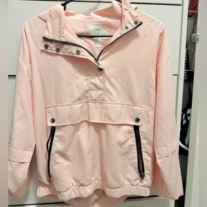 Pink Forever 21 windbreaker jacket